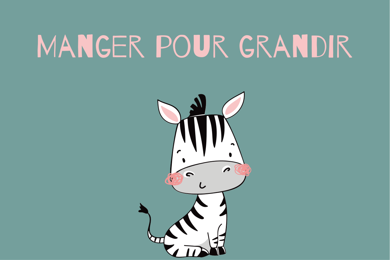 Set de table design enfant Petit zèbre - TenStickers