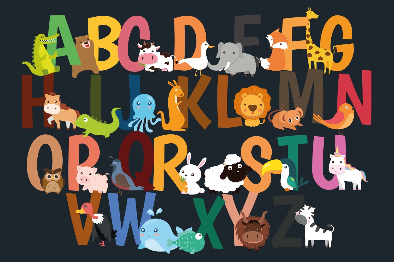 Set de table enfant alphabet animaux - TenStickers