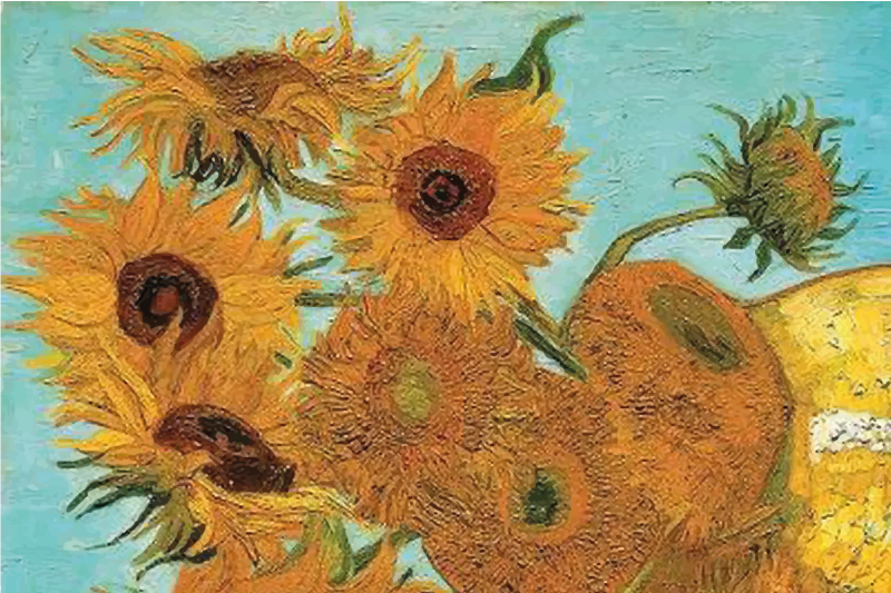 Set de table fleurs Tournesols de van gogh - TenStickers
