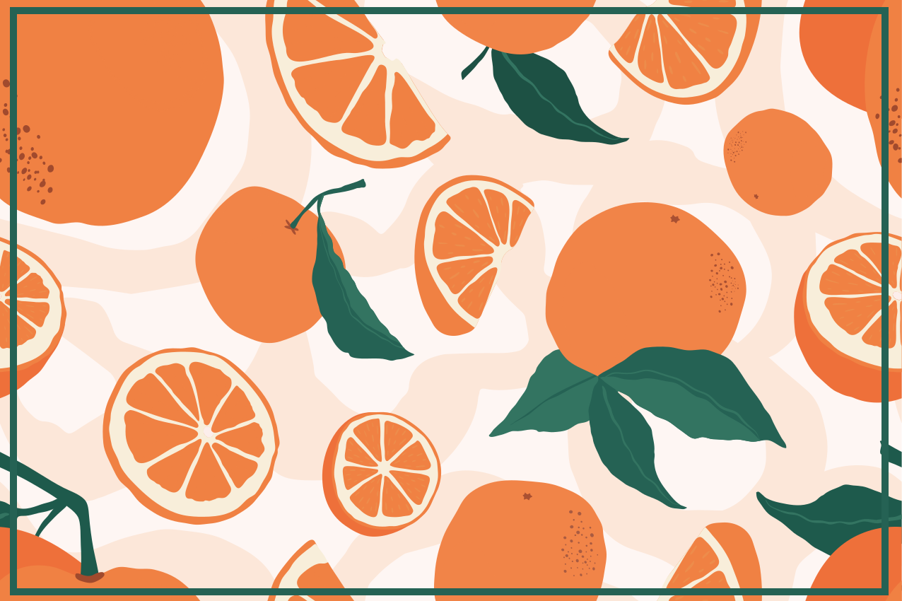 Set de table original tranche de citrus - TenStickers
