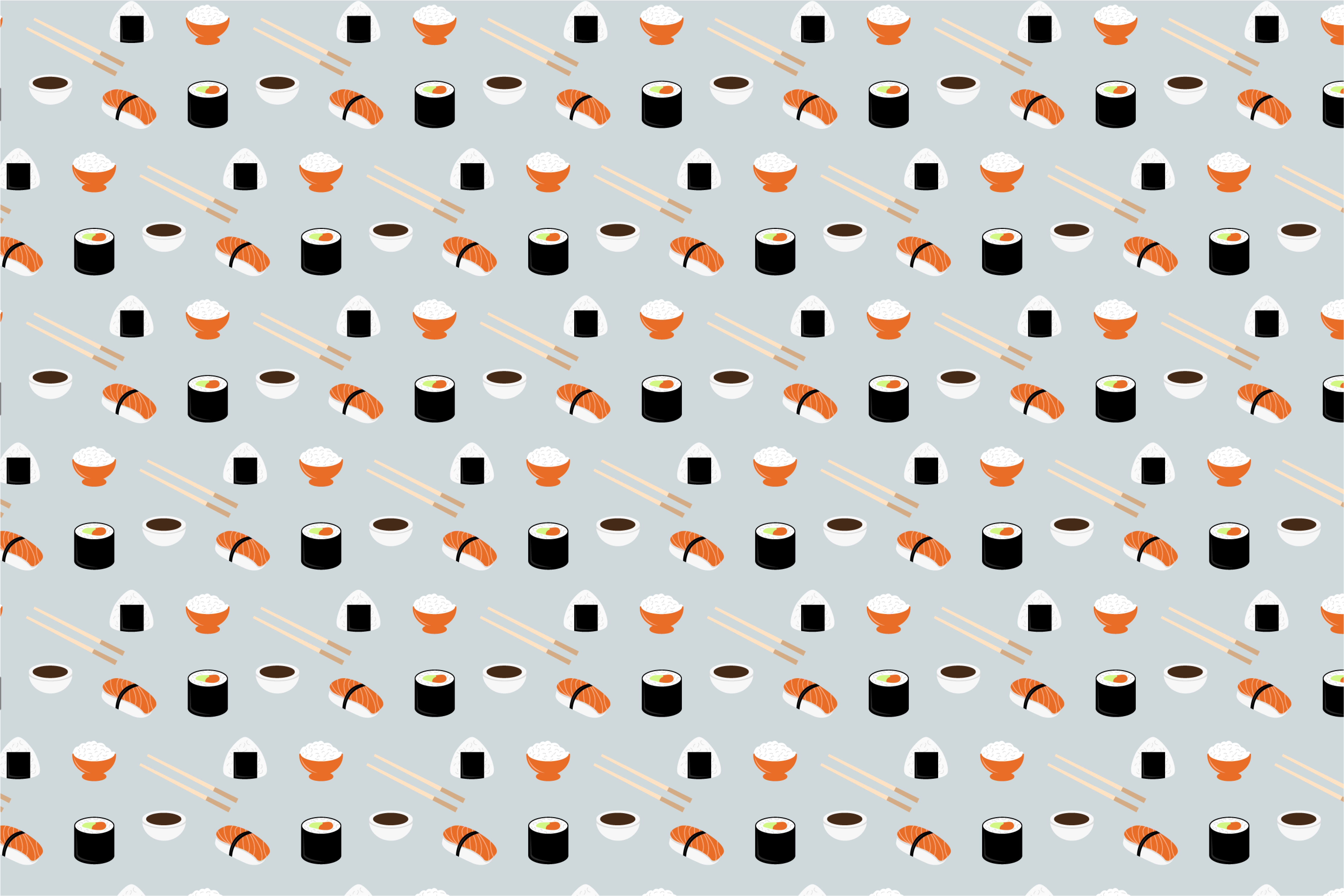 Set de table original motif sushi - TenStickers