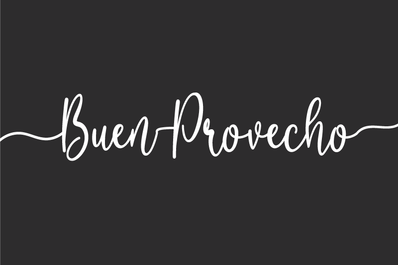 Set de table citation affirmation élégante sur la nourriture - TenStickers