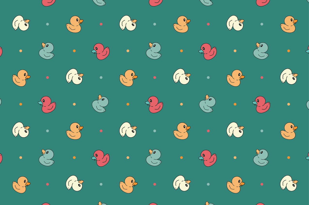 Set de table enfant motif canard coloré - TenStickers