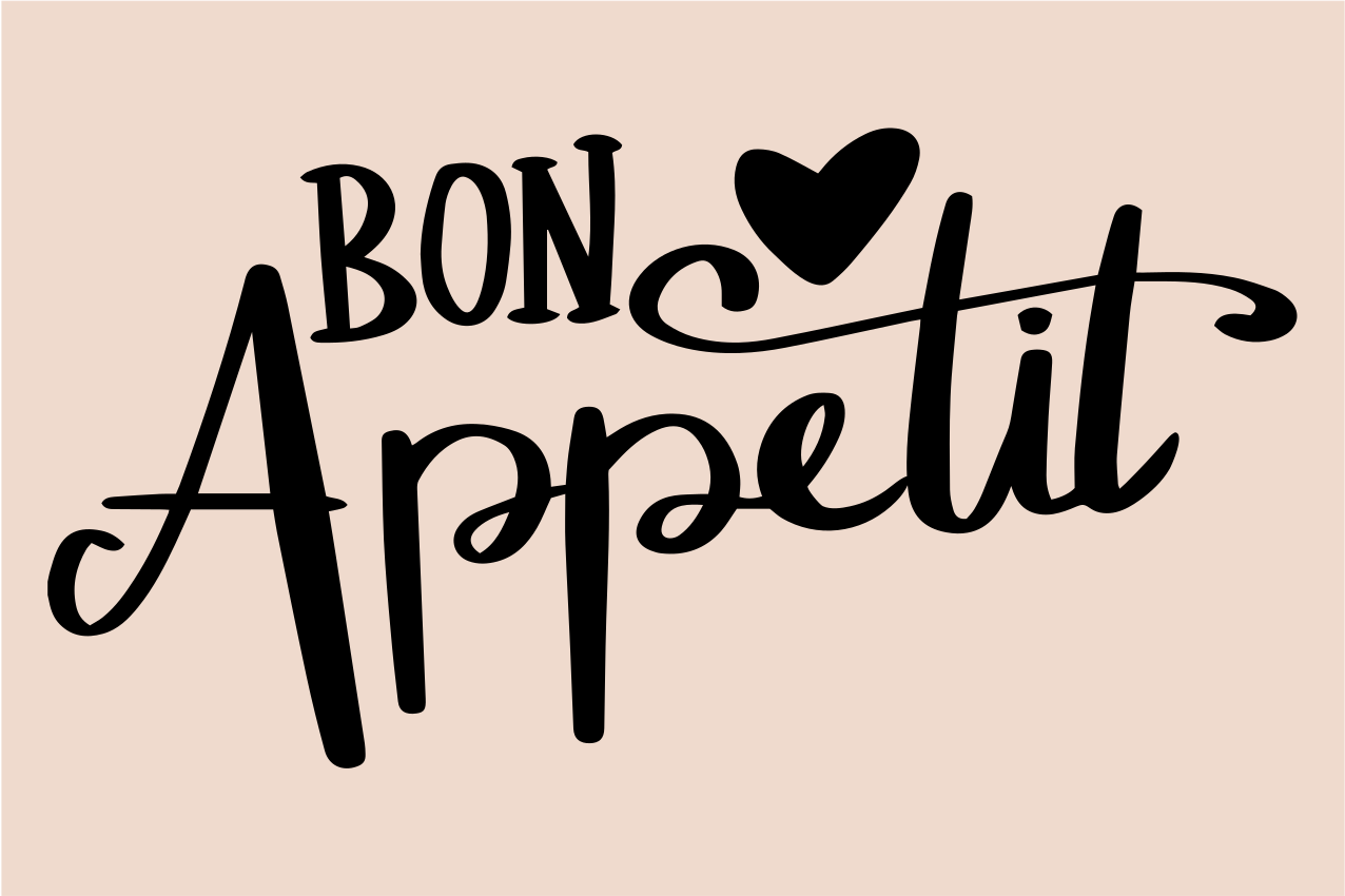 Set de table citation bon appétit - TenStickers