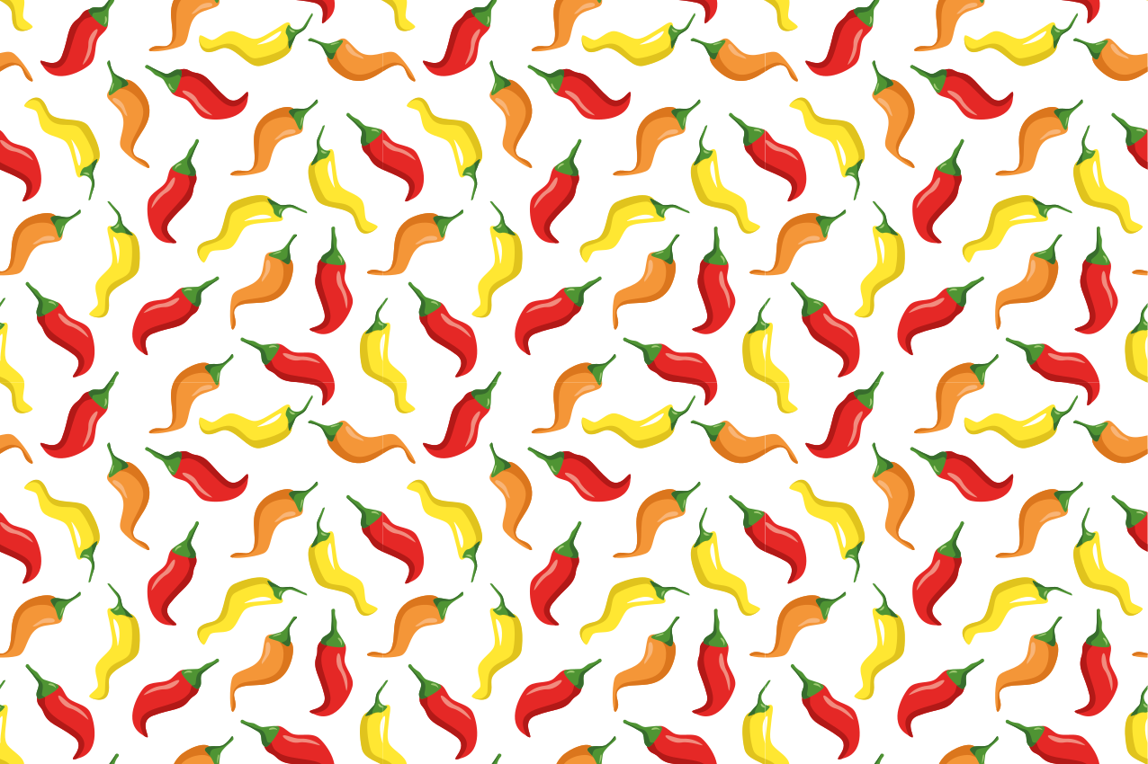 Set de table original piments colorés - TenStickers