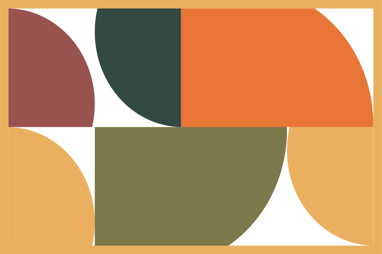 Set de table moderne formes géométriques stylées - TenStickers