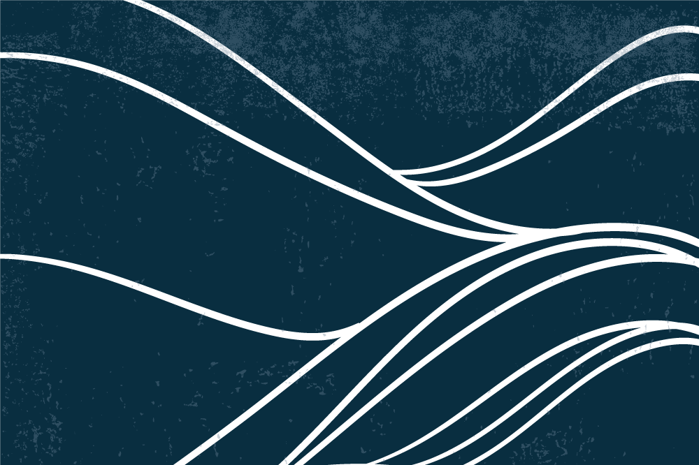 Set de table moderne motif vague élégant - TenStickers