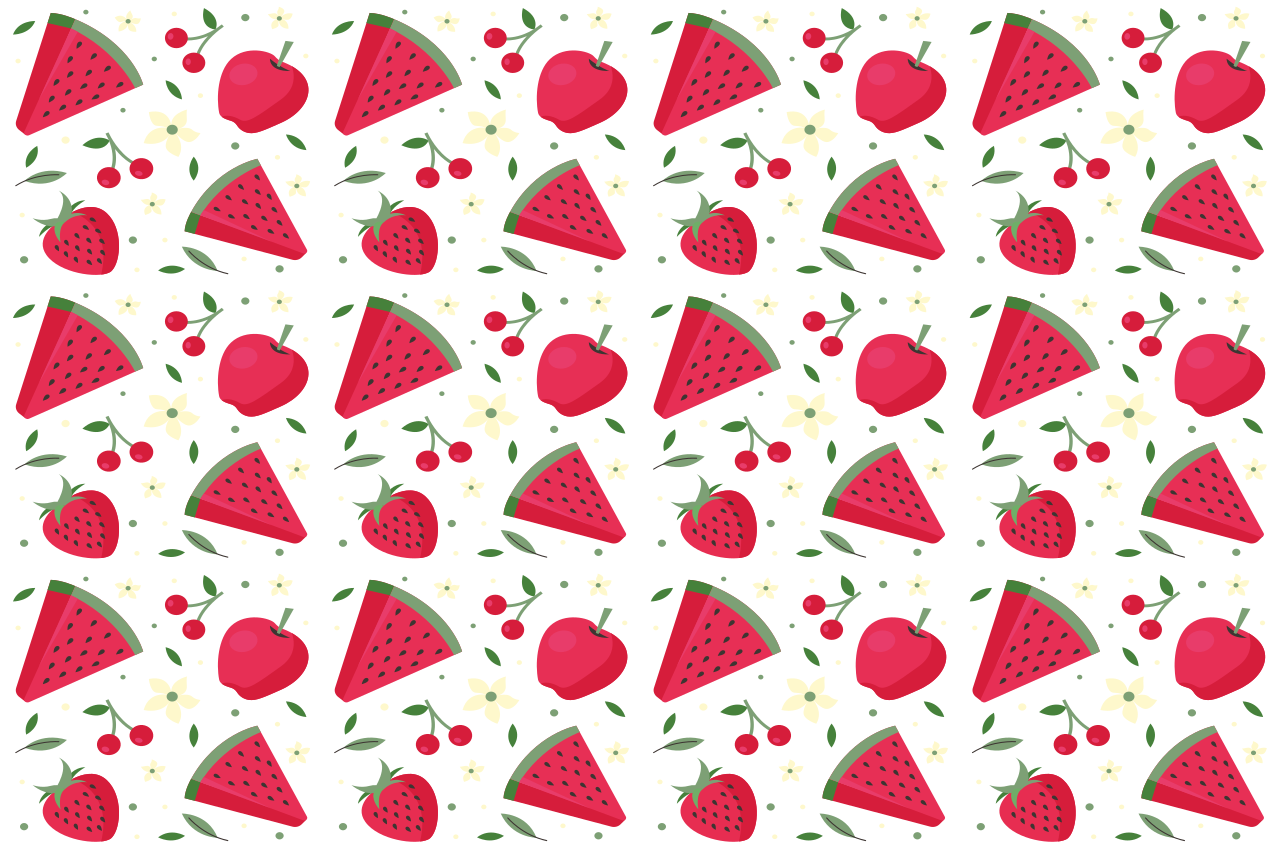 Set de table enfant motif tranches de fruits - TenStickers