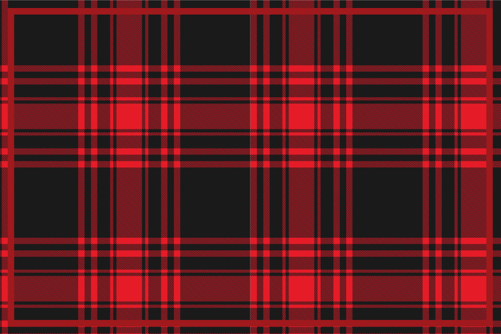 Set de table motif tartan - TenStickers