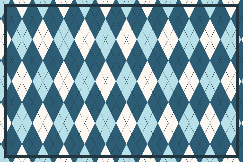 Set de table moderne style losanges - TenStickers