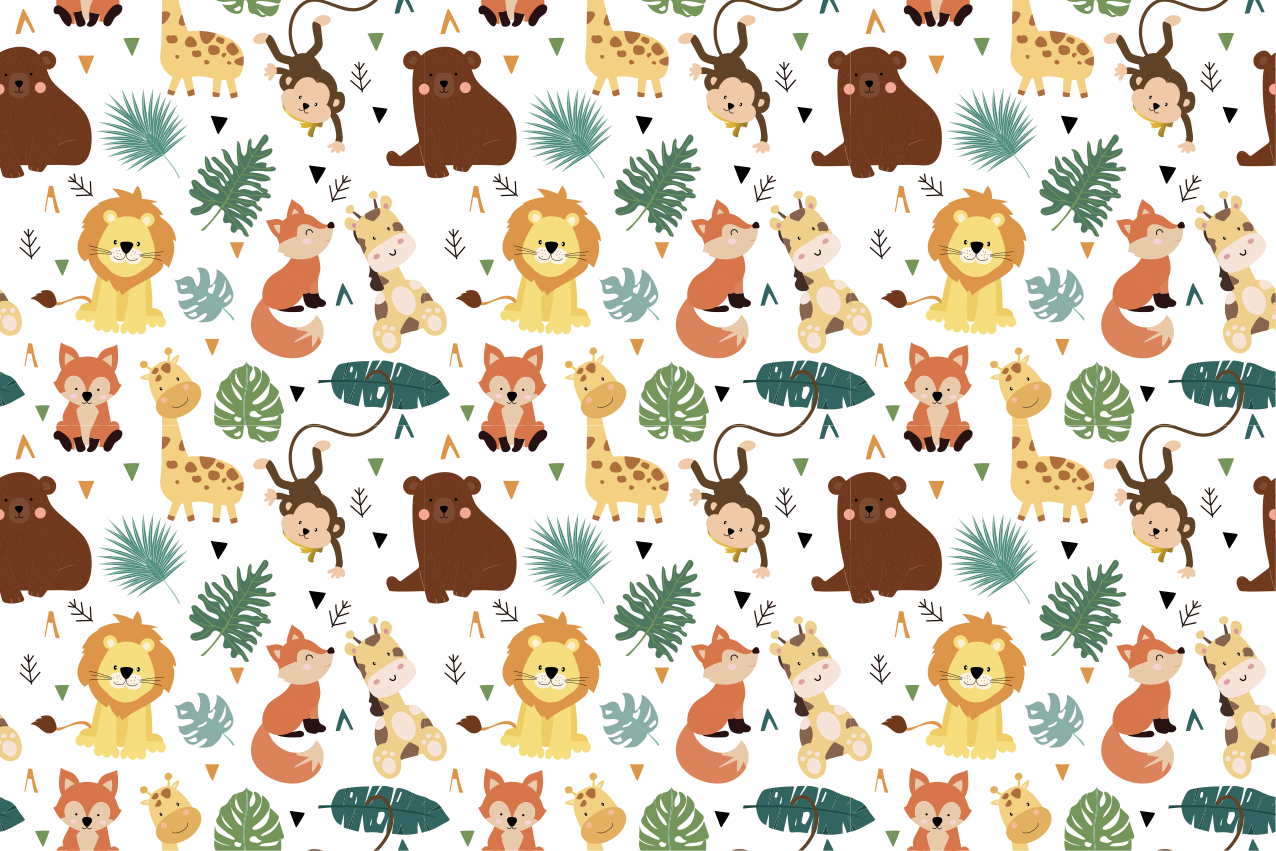 Set de table enfant motifs d'animaux mignons - TenStickers