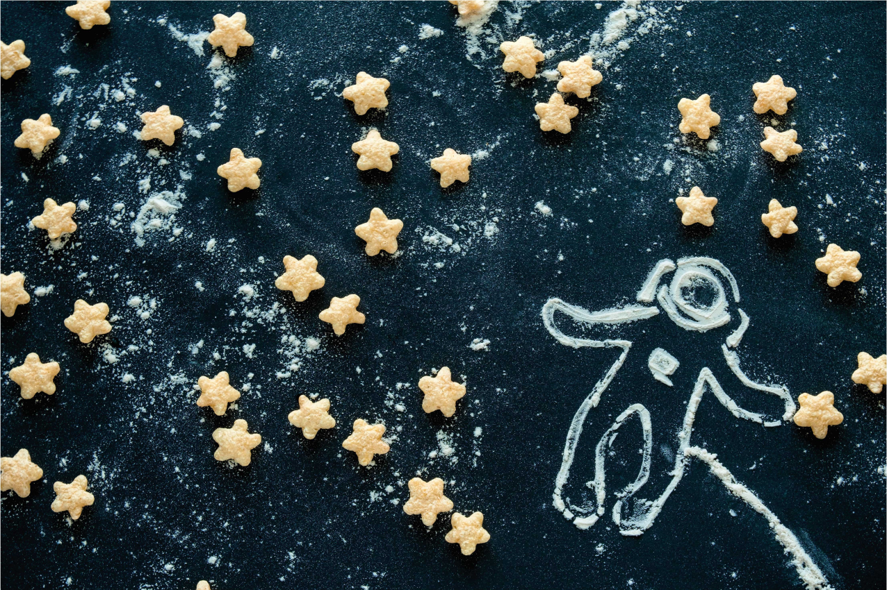 Set de table enfant scène étoilée d'astronaute - TenStickers