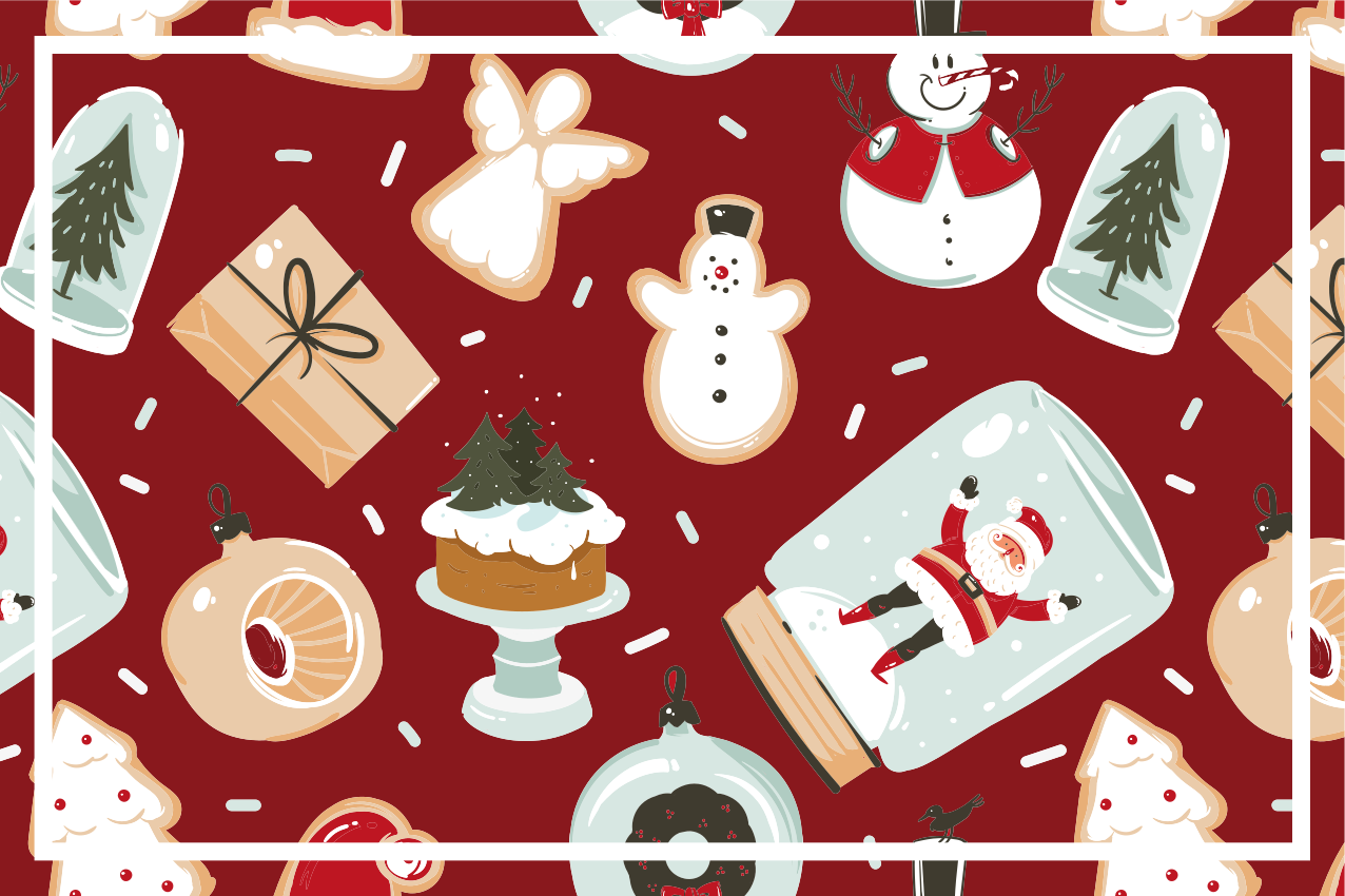 Set de table noël motifs festifs de fêtes - TenStickers