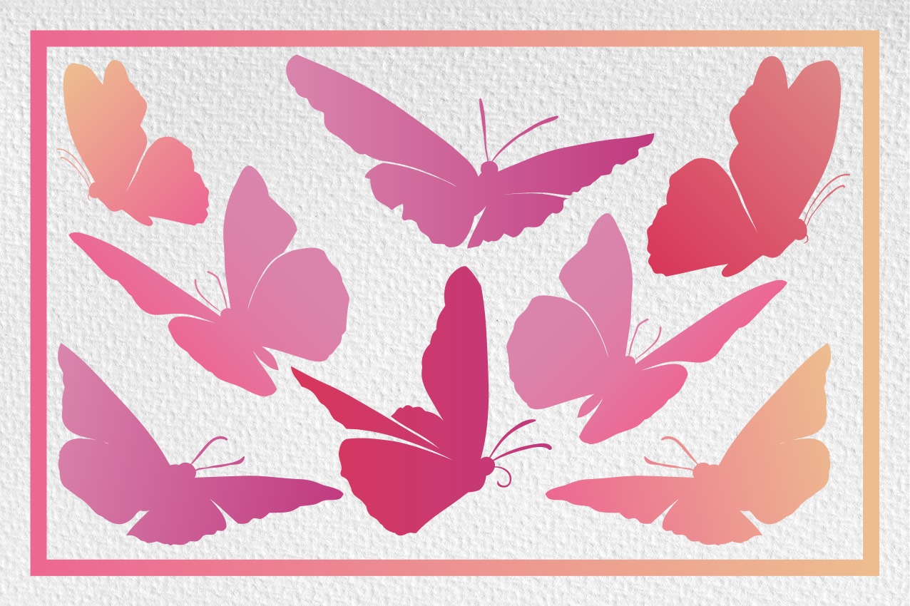 Set de table enfant emblème de papillon vibrant - TenStickers