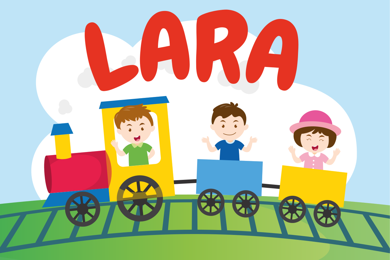 Set de table enfant illustration train - TenStickers