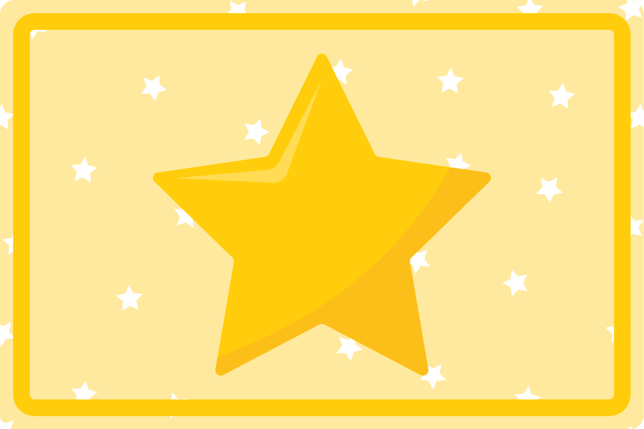 Set de table enfant étoile colorée - TenStickers