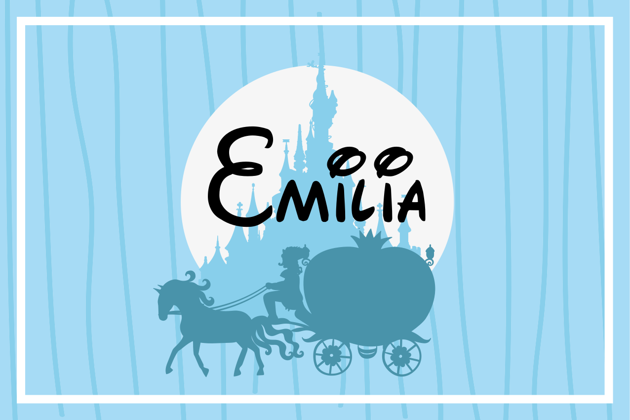 Set de table enfant carrosse à cheval - TenStickers