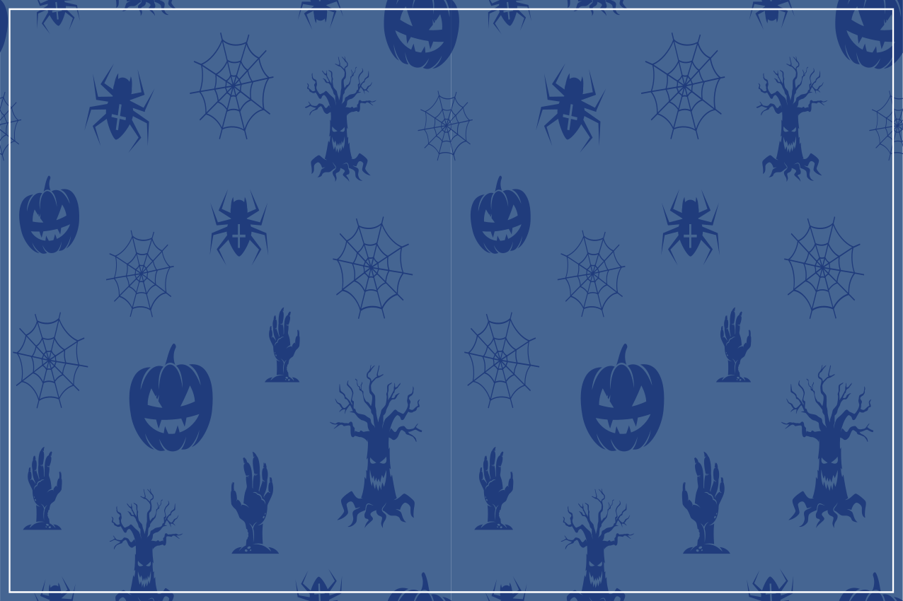 Set de table halloween décor au thème effrayant - TenStickers