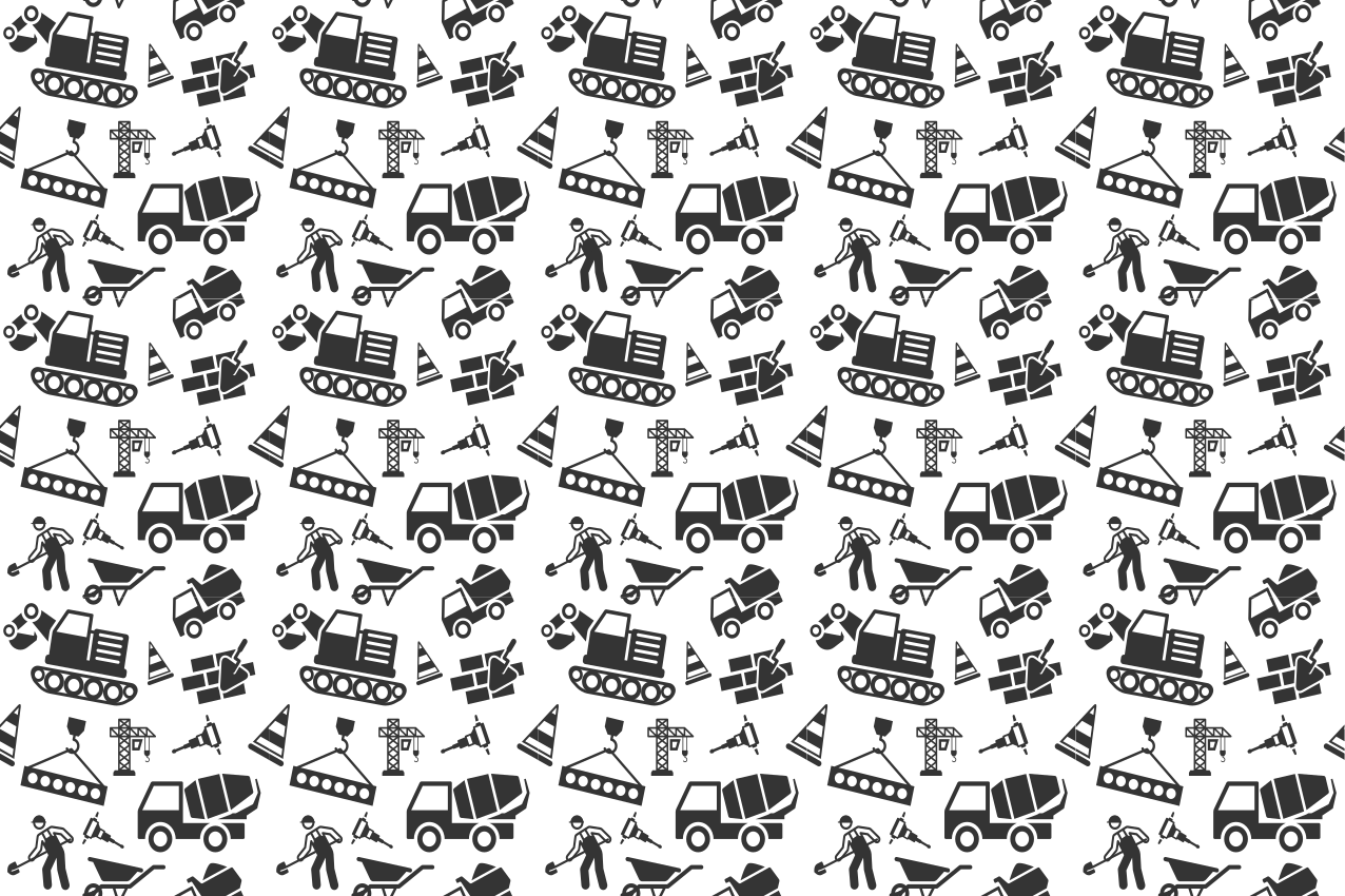 Set de table enfant motifs sur le thème de la construction - TenStickers