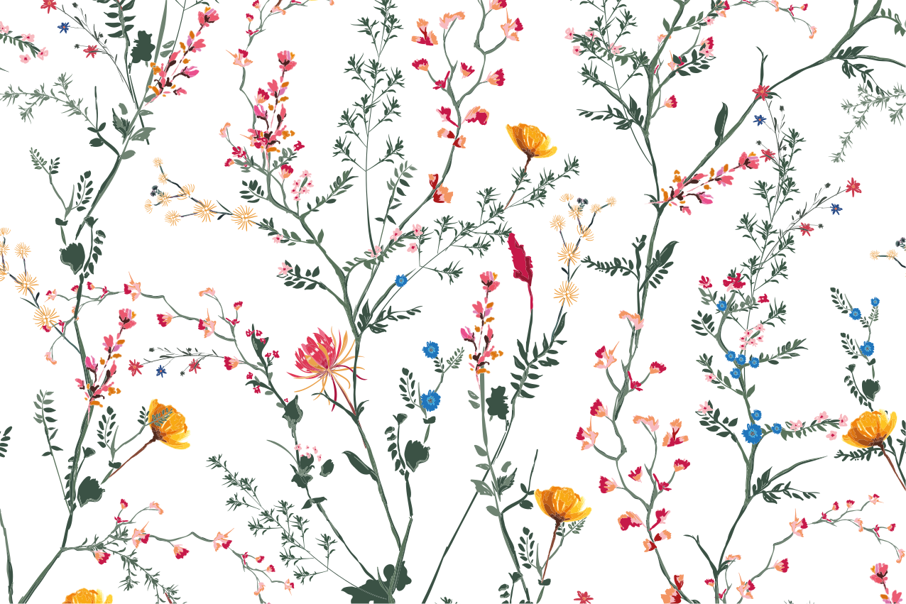 Set de table original motif floral varié - TenStickers
