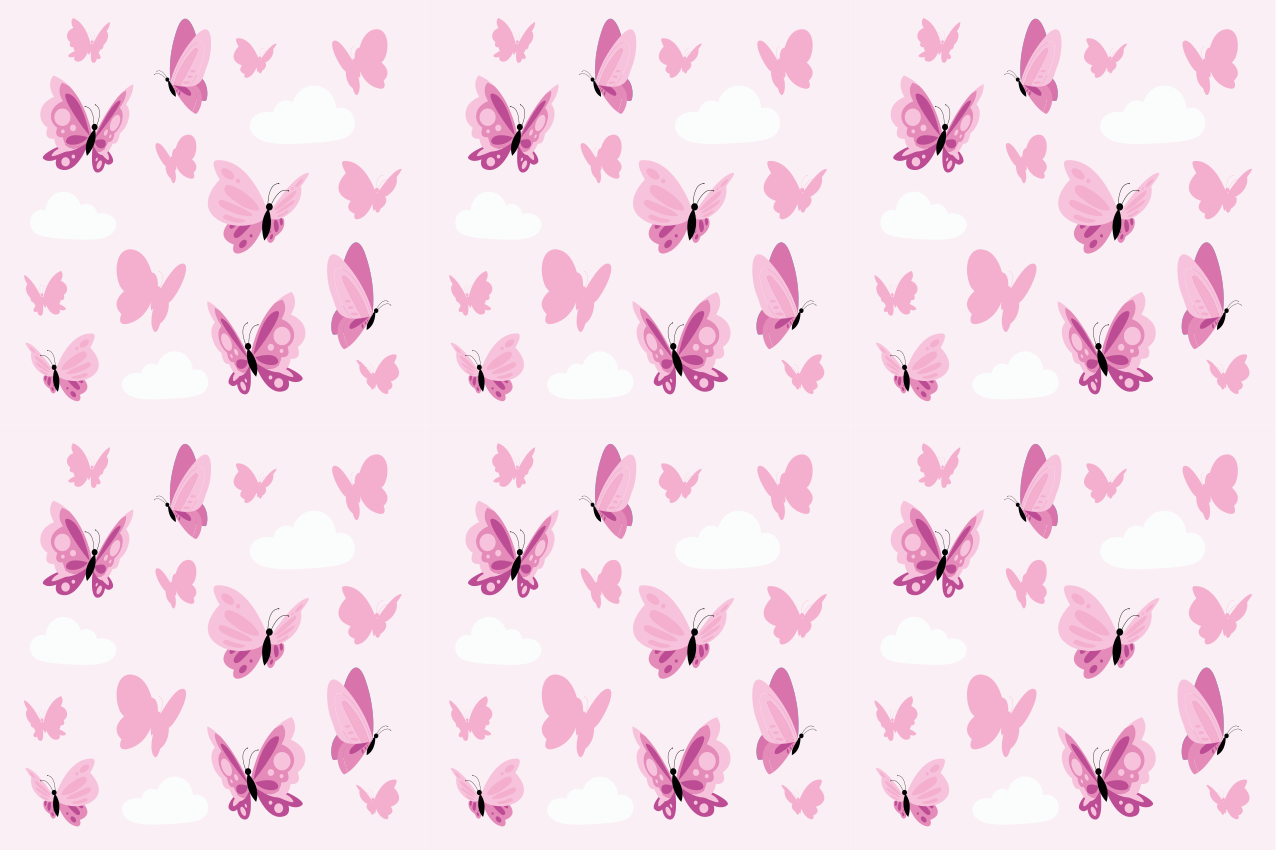 Set de table enfant motif imprimé papillons - TenStickers