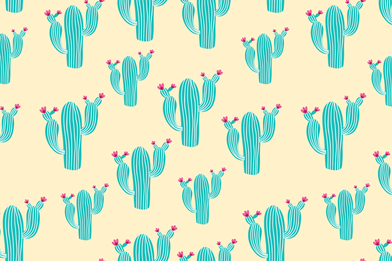 Set de table original motif cactus joyeux - TenStickers