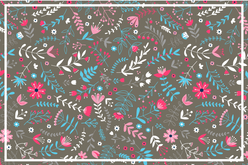 Set de table finition texturée botanique - TenStickers