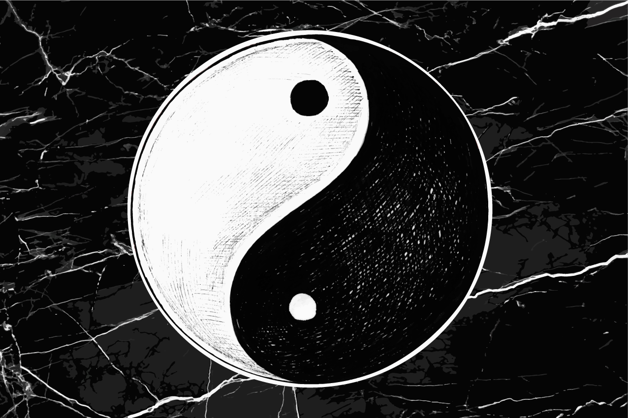 Set de table original équilibre original yin yang - TenStickers