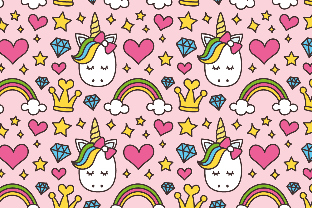 Set de table enfant motif licorne mignon - TenStickers