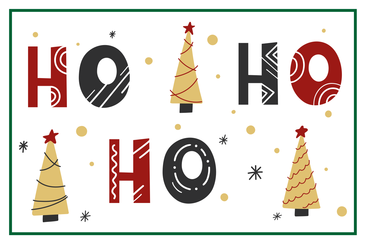 Set de table noël motif arbre de fête - TenStickers