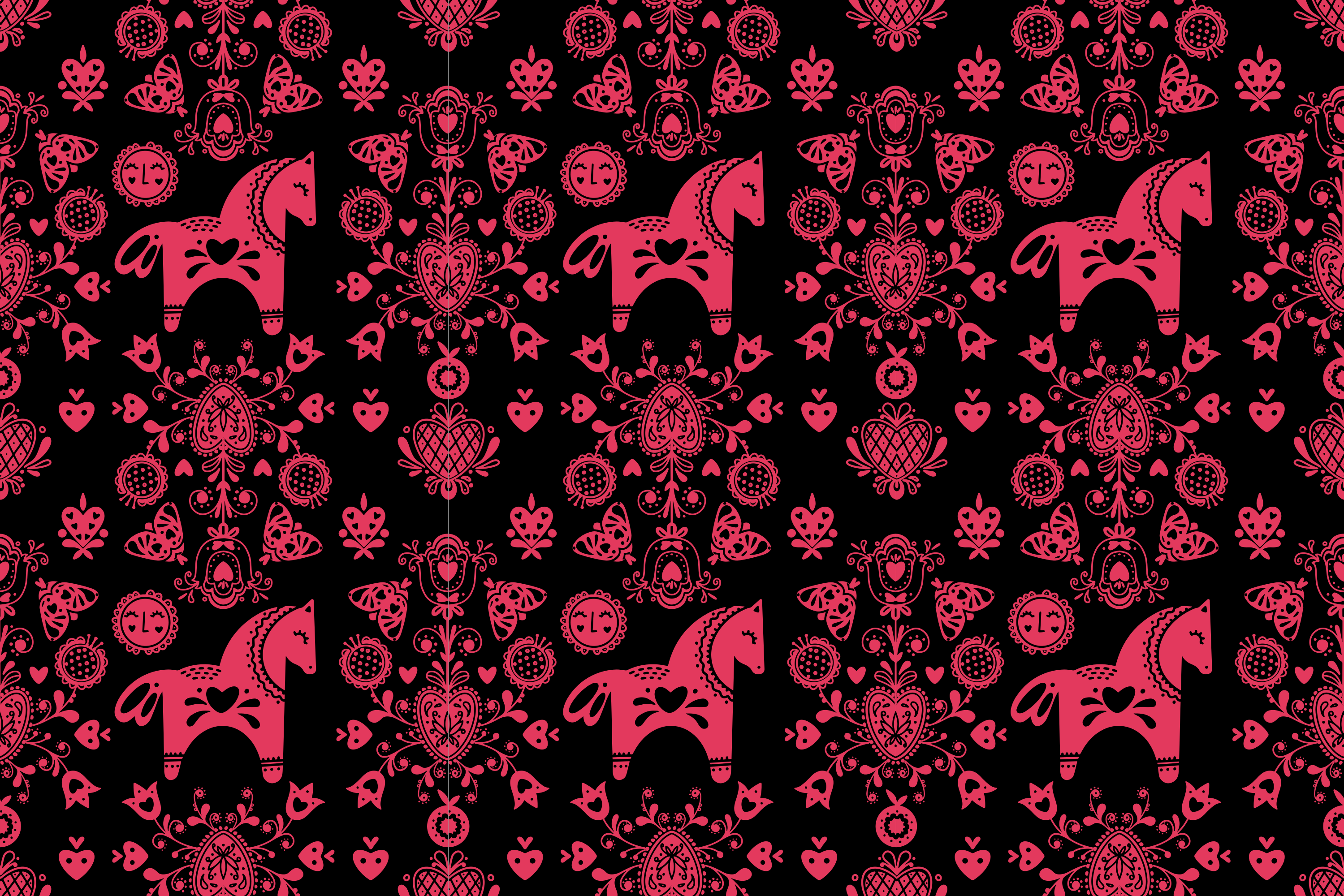 Set de table original motif cheval ludique - TenStickers