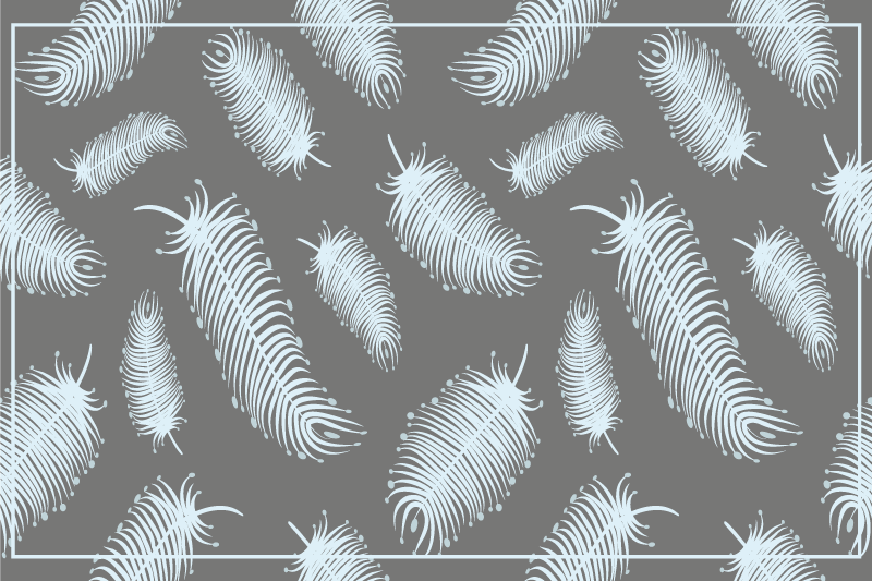 Set de table motif plumes - TenStickers