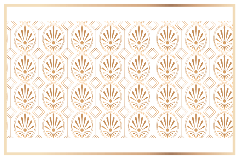 Set de table moderne Élément de feuille élégant - TenStickers