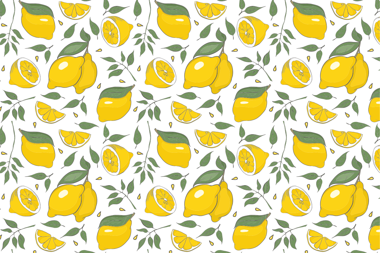 Set de table original motif citron pétillant - TenStickers