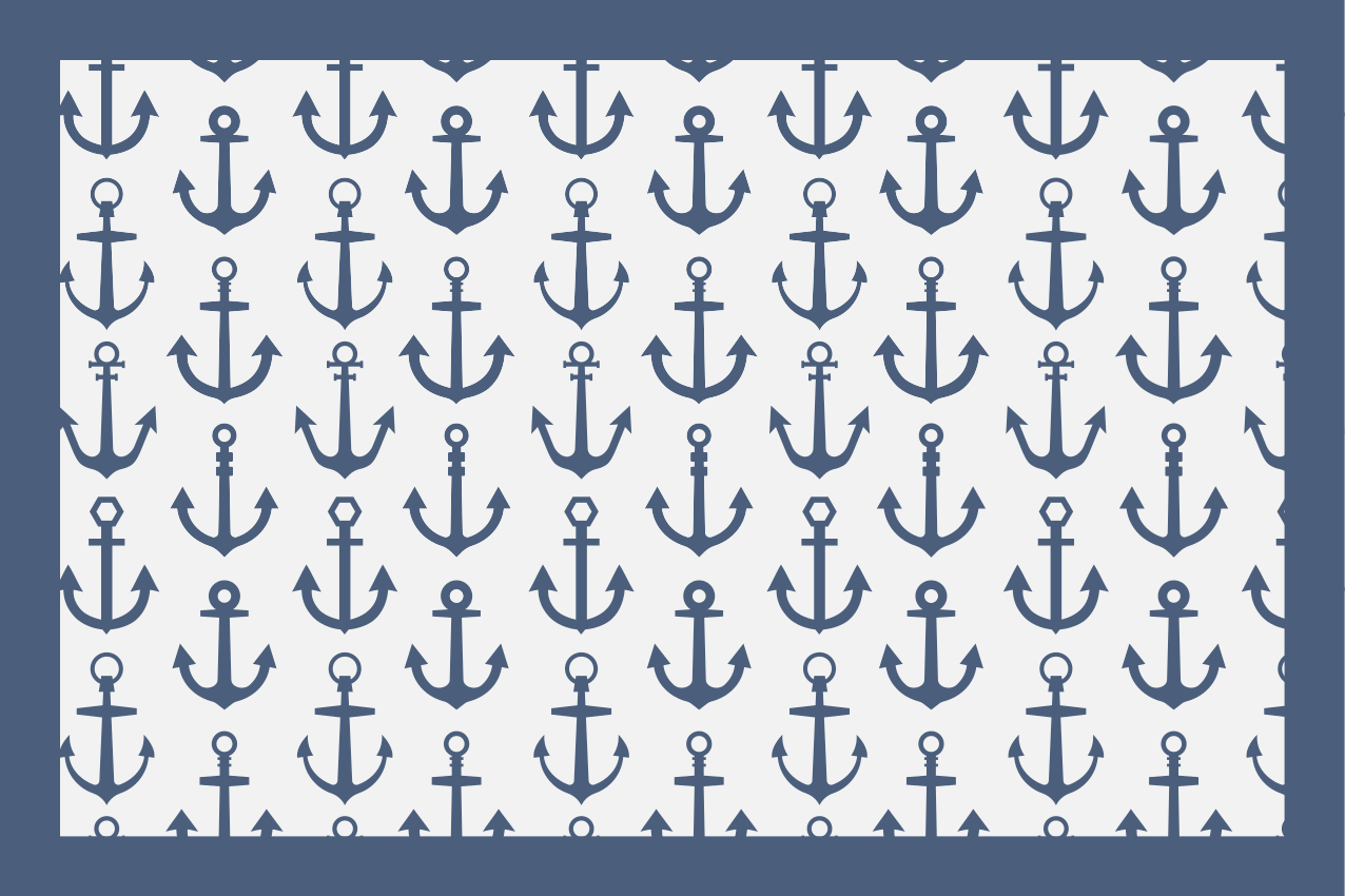 Set de table original motif ancre - TenStickers