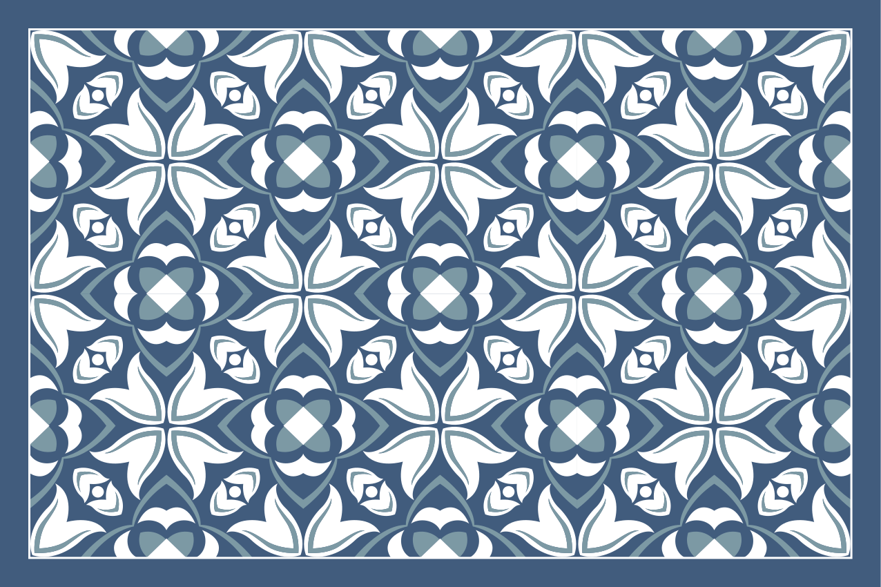 Set de table motif botanique élaboré - TenStickers