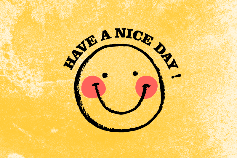 Set de table citation visage souriant - TenStickers