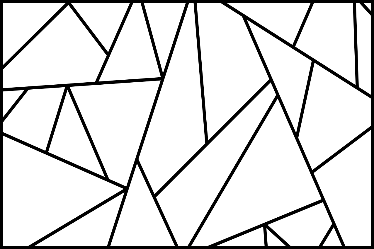 Set de table moderne lignes noires géométriques - TenStickers