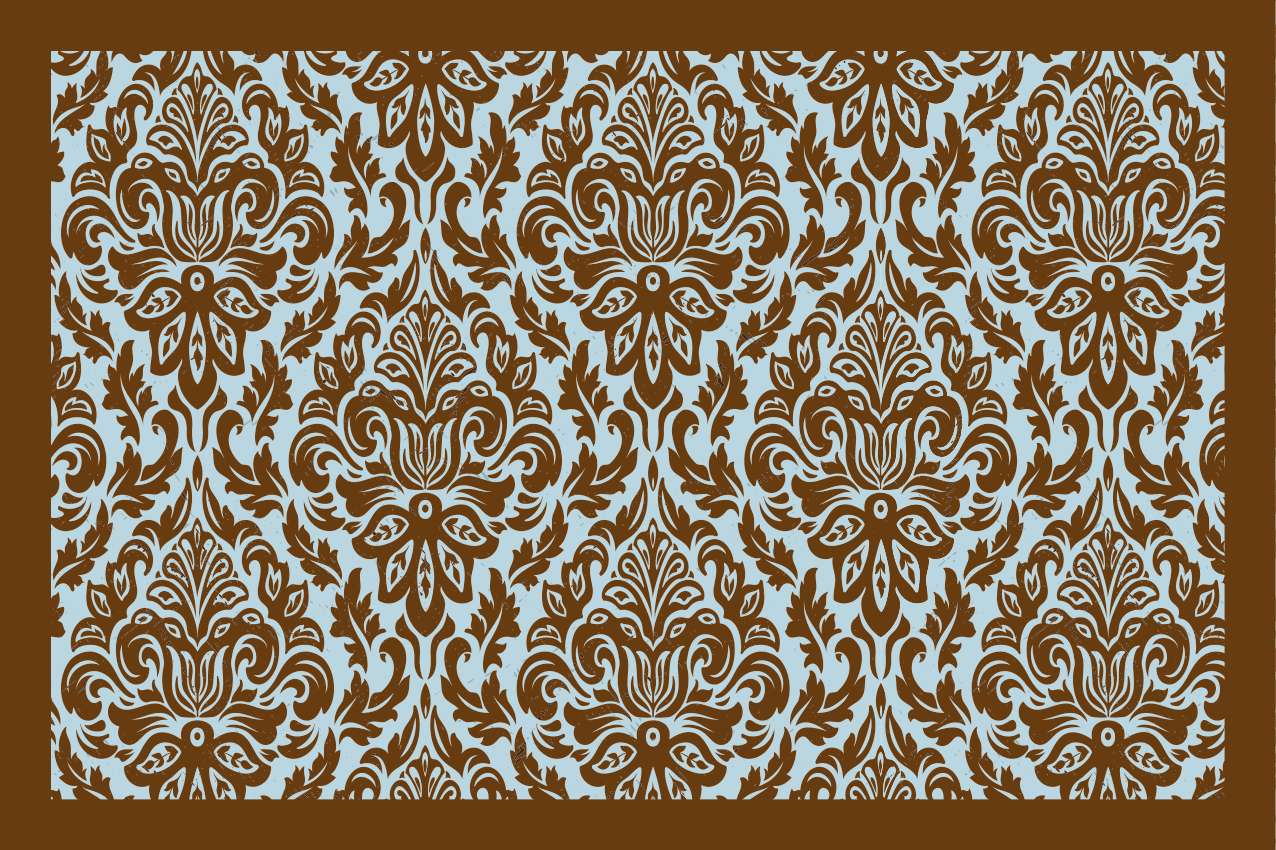 Set de table emblème de fleur complexe - TenStickers