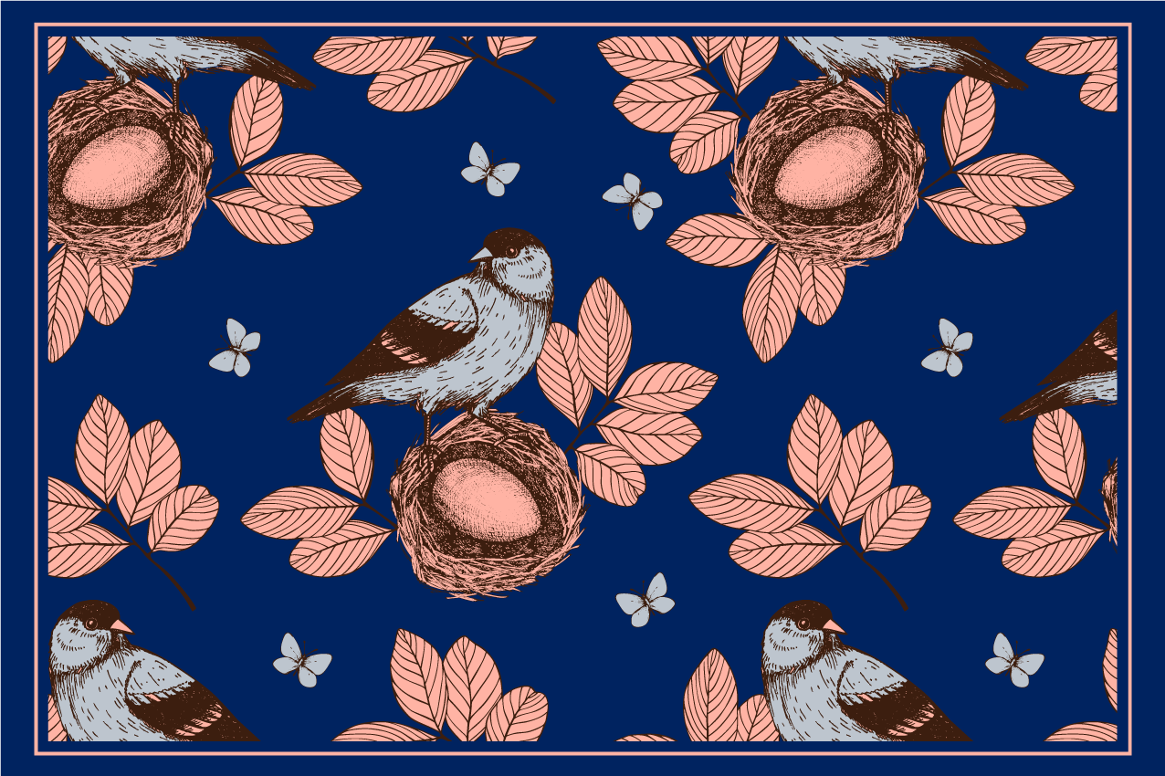 Set de table original motif nid d'oiseau - TenStickers