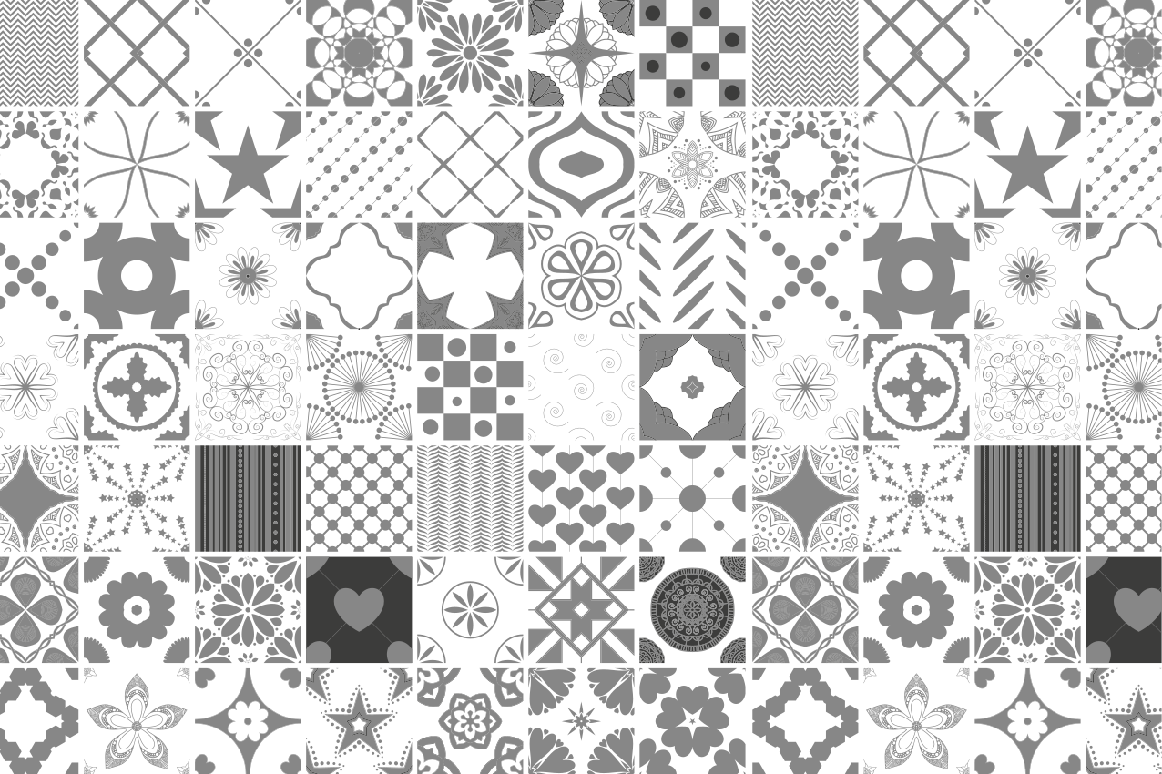 Set de table texture monochrome à motifs - TenStickers