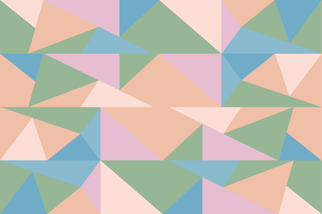 Set de table moderne motifs géométriques pastel - TenStickers