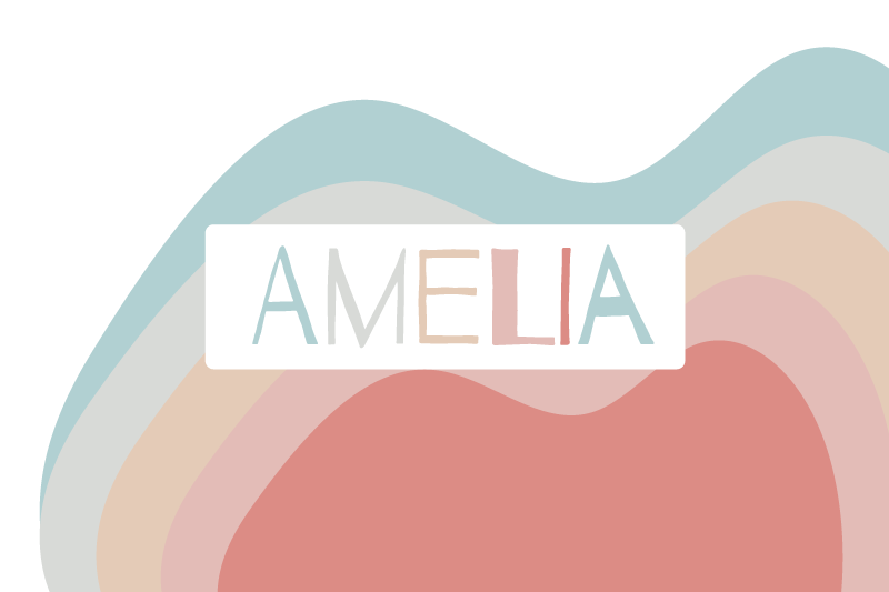 Set de table design enfant Vagues arc-en-ciel "boho" - TenStickers