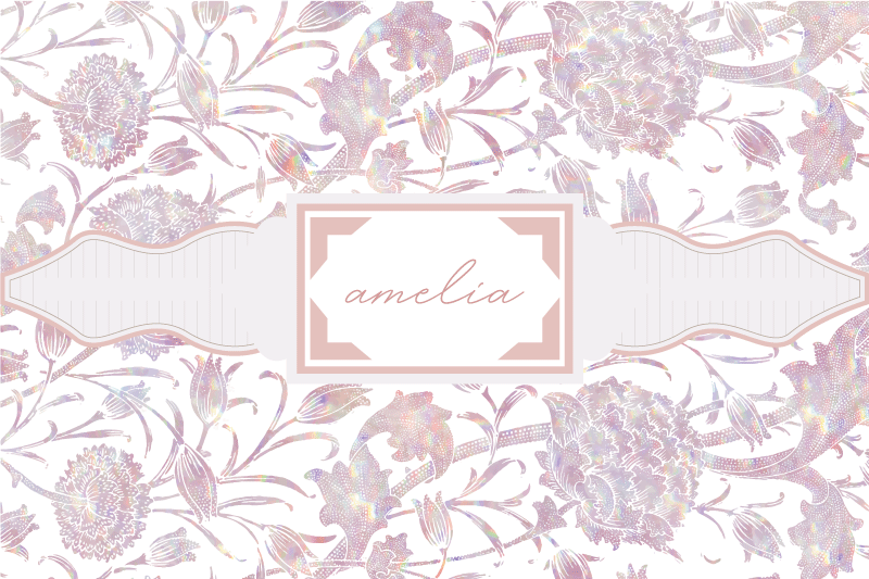 Set de table design nom Chardon personnalisé - TenStickers