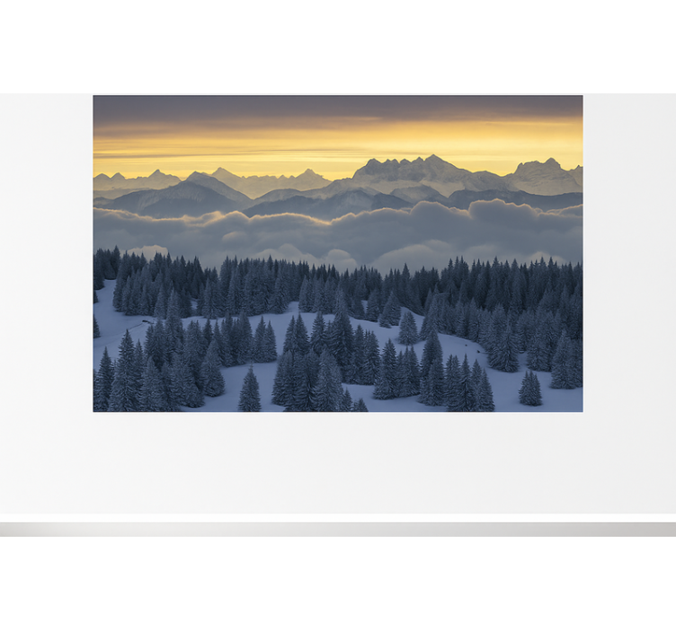 Tapisserie montagne alpes suisses – aiguilles du midi - TenStickers