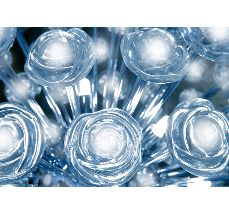 Tapisserie murale salon formes abstraites de lumière  - TenStickers