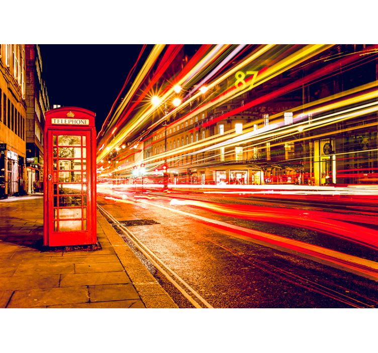 Tapisserie murale Londres nuit emblématique - TenStickers