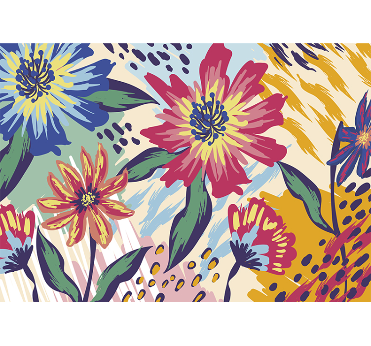 Papier peint art classique fleurs van gogh - TenStickers