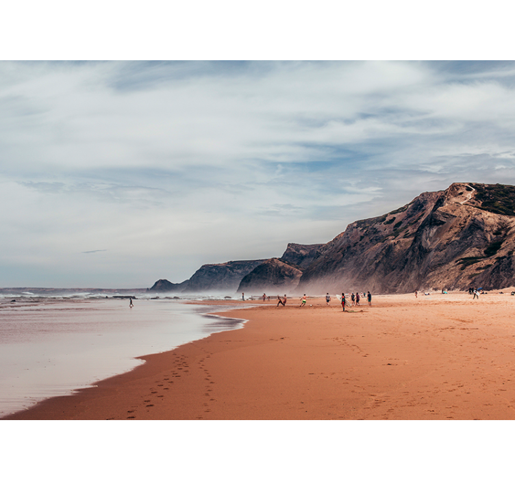 Papier peint gris mer d'été - TenStickers