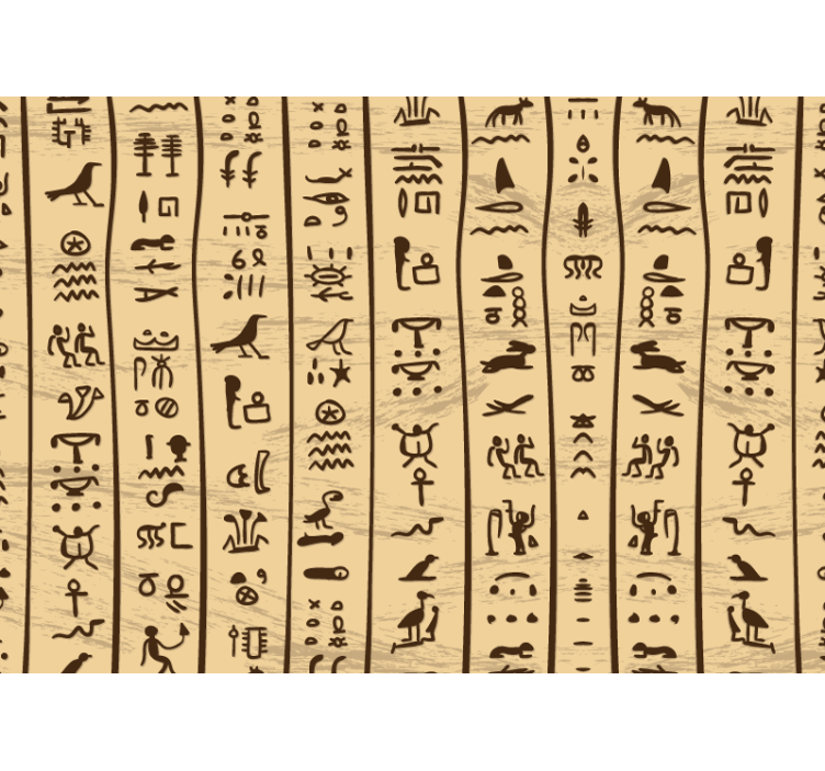 Papier peint salon Hiéroglyphes égyptiens - TenStickers